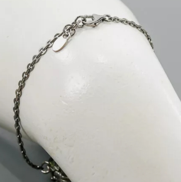 Green Amethyst Peridot & Citrine web bracelet - Picture 3 of 3